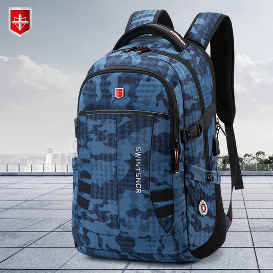 2023 New Waterproof Backpacks USB Charging School Bag