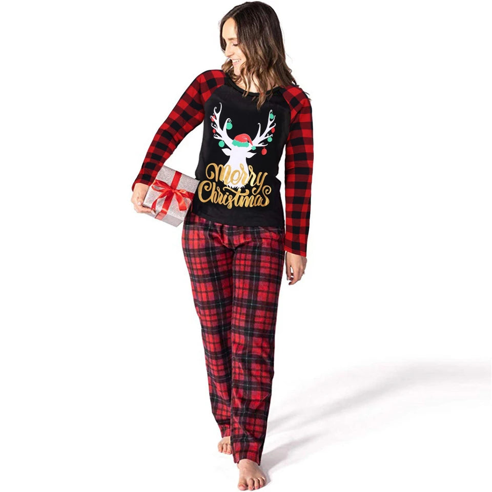 Family Christmas Pajamas Xmas Family Matching Nightwear