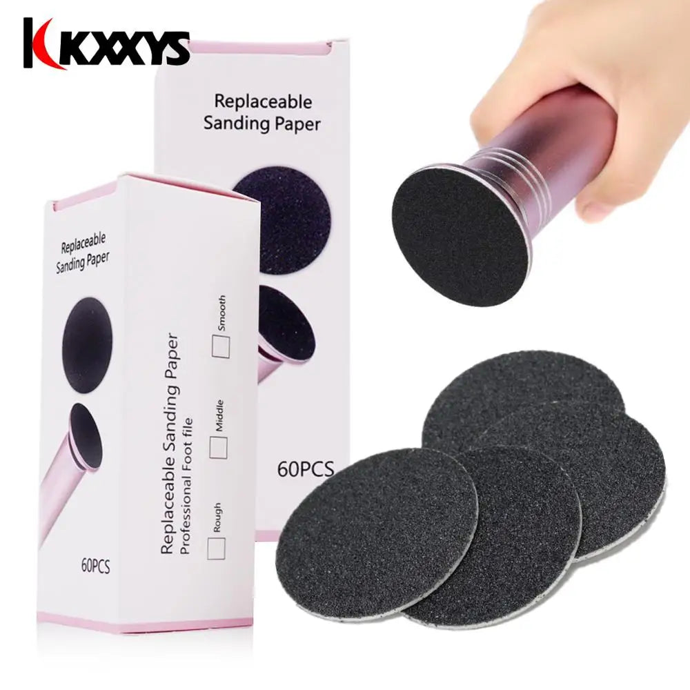 60 pcs Replacement Sandpaper Discs Pad Sanding Paper