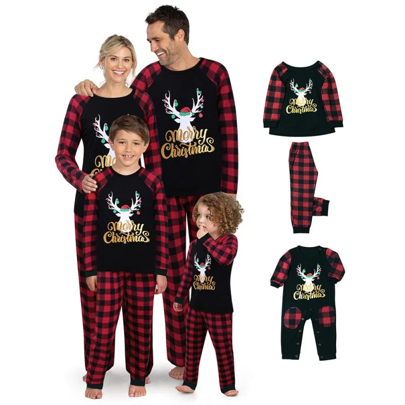 Family Christmas Pajamas Xmas Family Matching Nightwear