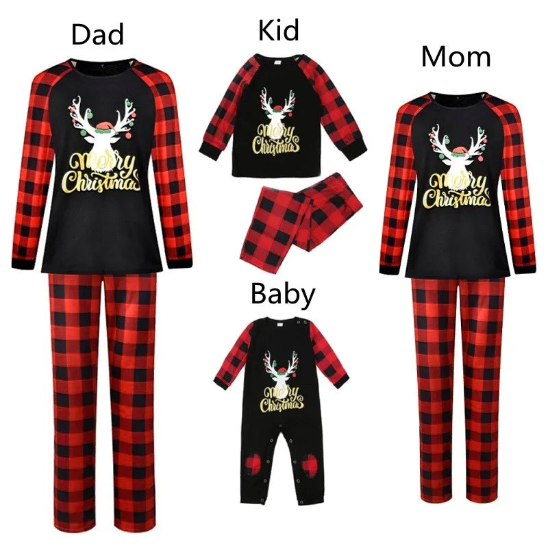 Family Christmas Pajamas Xmas Family Matching Nightwear