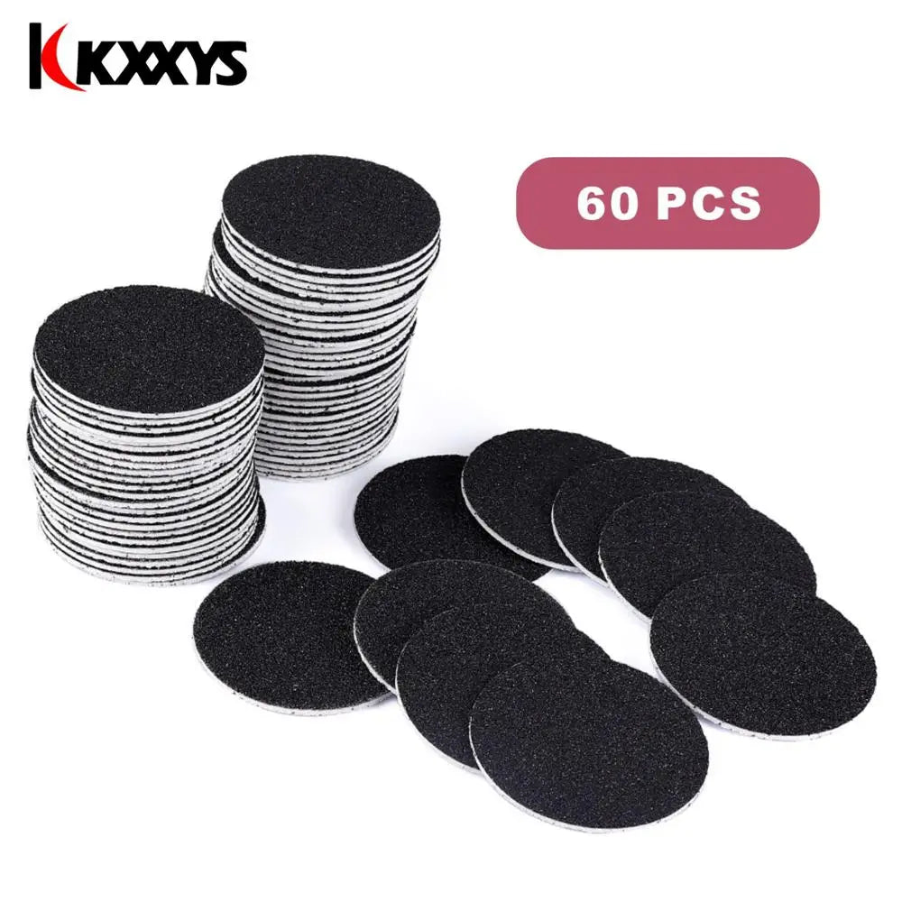 60 pcs Replacement Sandpaper Discs Pad Sanding Paper