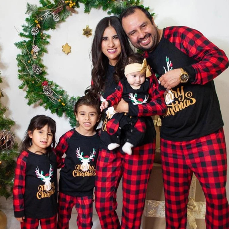 Family Christmas Pajamas Xmas Family Matching Nightwear