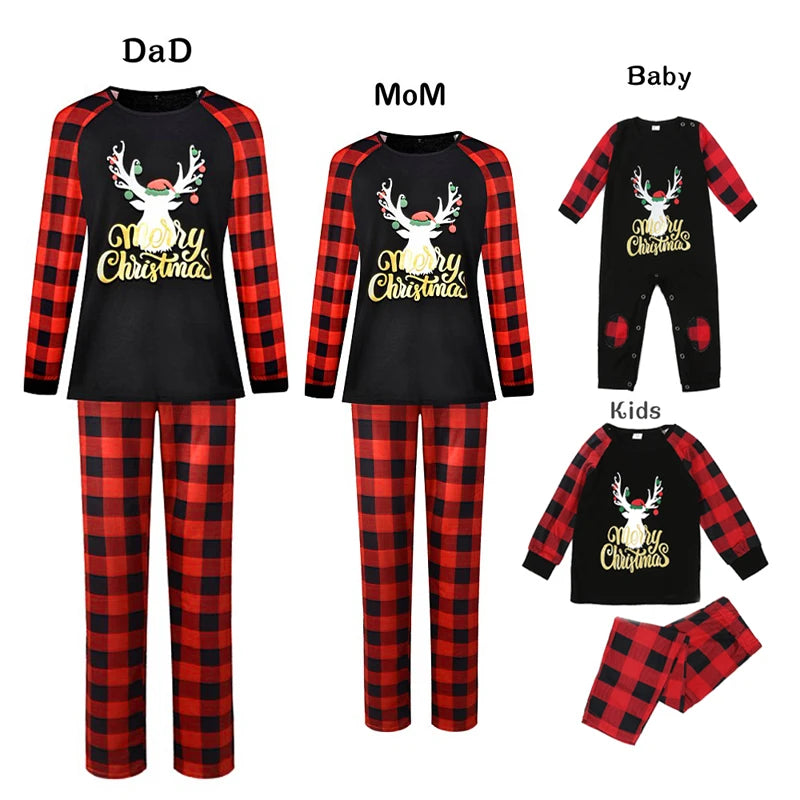 Family Christmas Pajamas Xmas Family Matching Nightwear