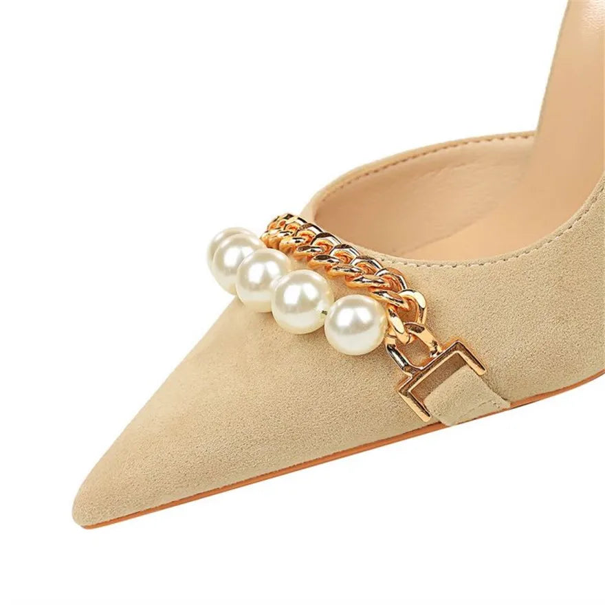 New Fashion Pearl Chain Office Women Pumps