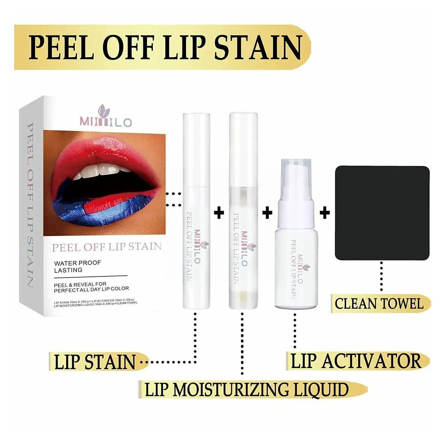 Wonder Liquid Blading Peel And Liquid Lip Lasting Gloss Stain