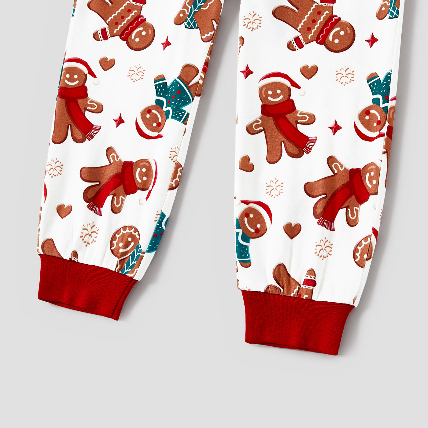 Christmas Cartoon Gingerbread Man Allover Pajamas