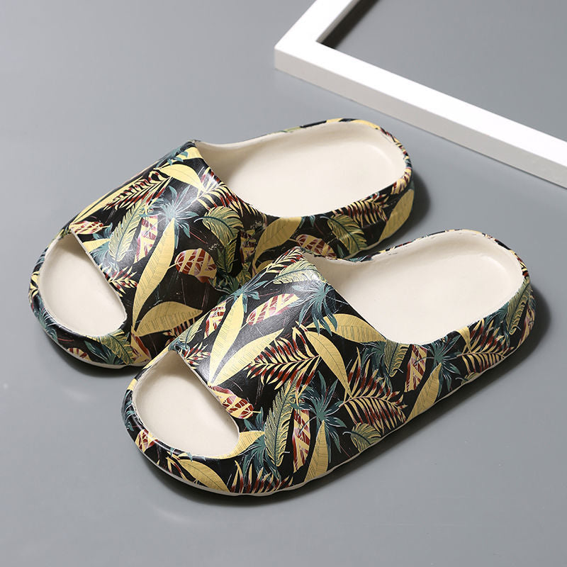 Designer Slides Summer House Thick Printed Graffiti New Outdoor Sandals