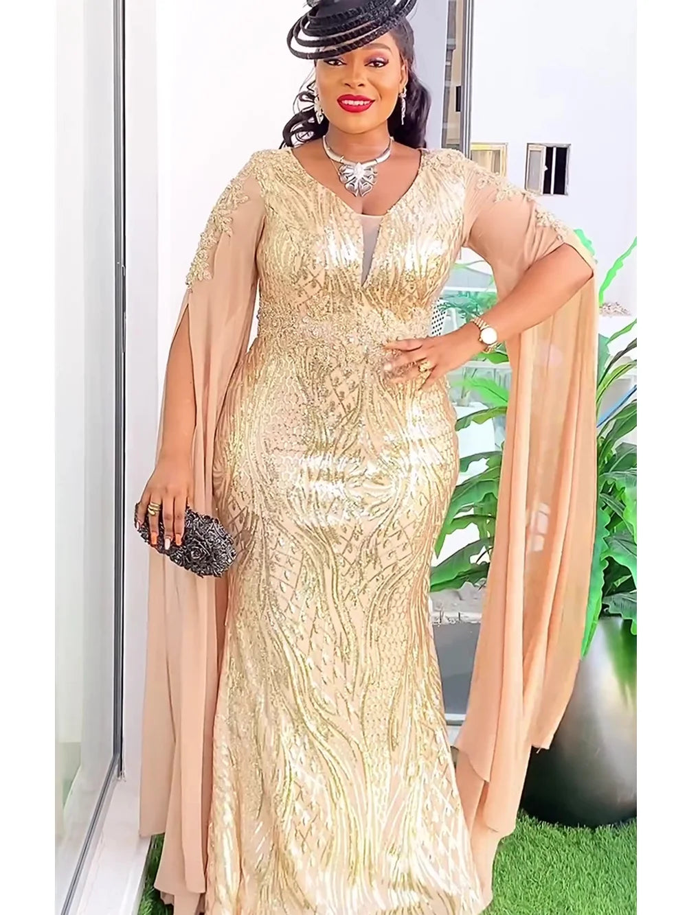 Plus Size African Party Dresses – Dashiki, Ankara & Sequin Gowns