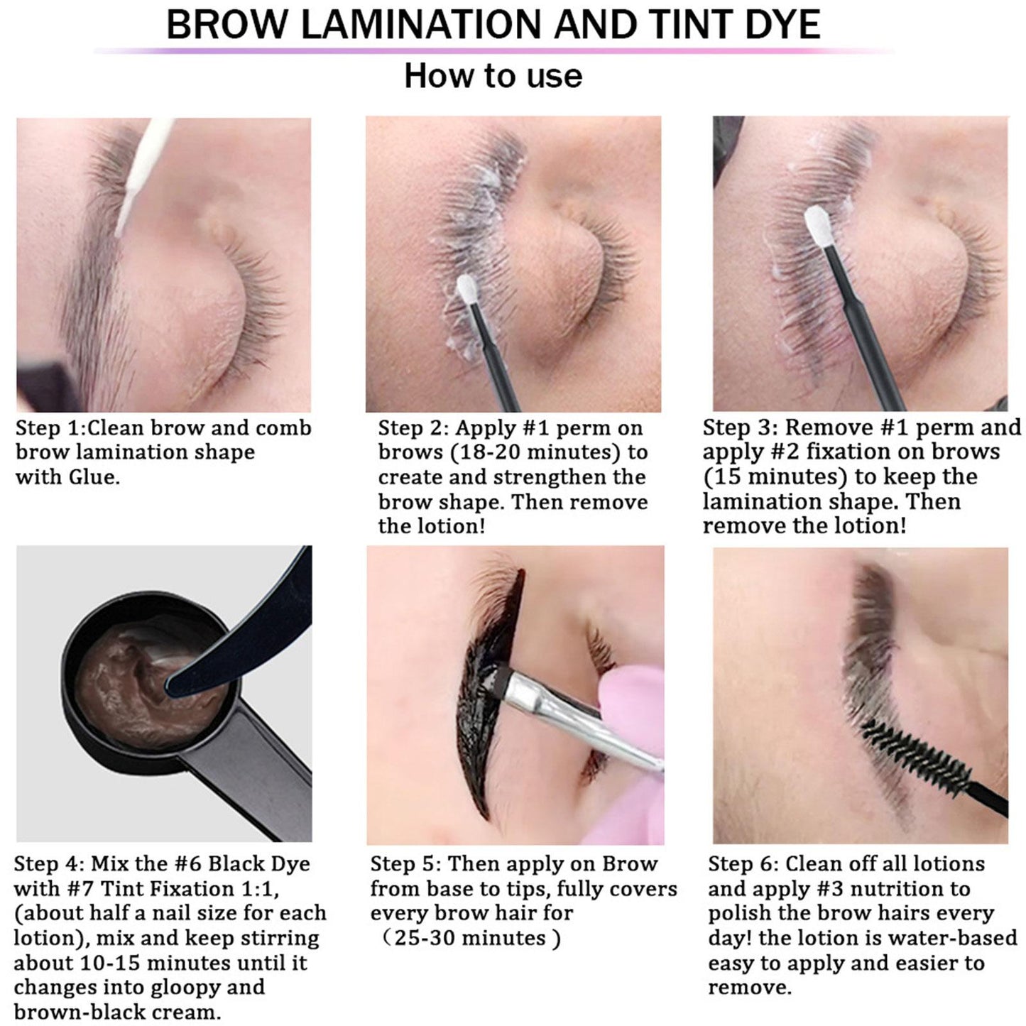 Eyelash and Brow Lift and Tint Kit