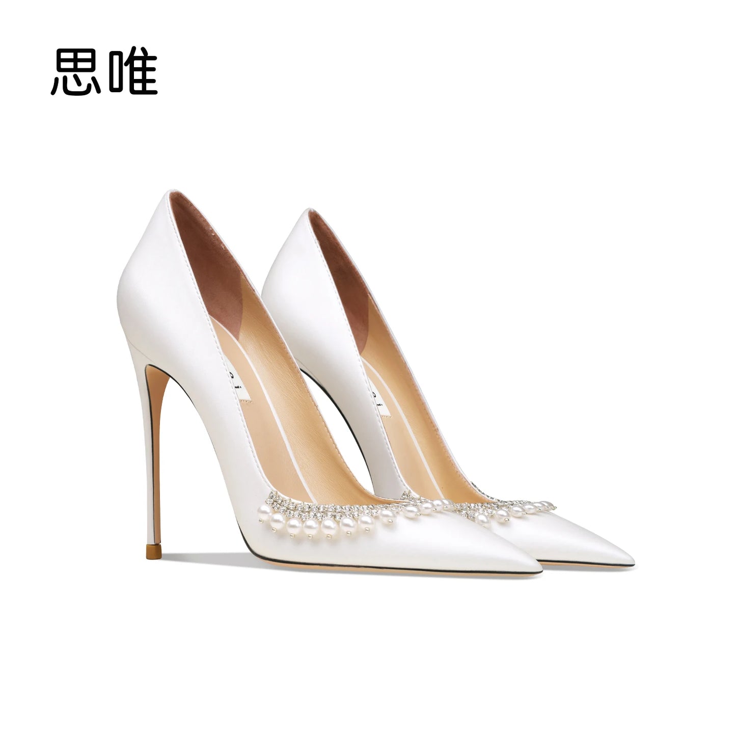 White High Heels Elegant  Bridal WCOS21 Weddings Shoes