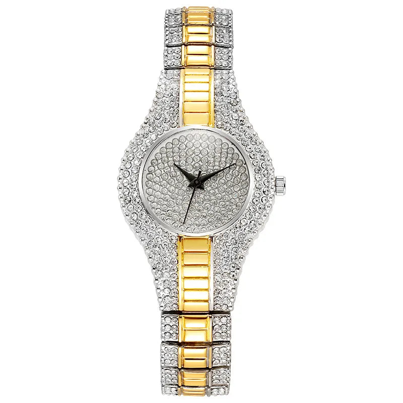 Luxury Brand Rhinestone Diamonds Bangle Watch