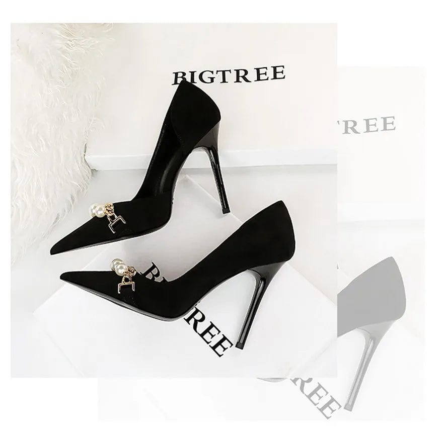 New Fashion Pearl Chain Office Women Pumps