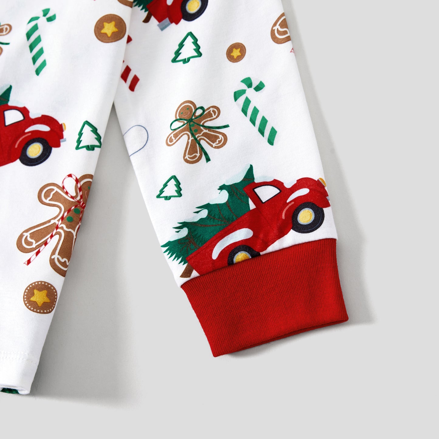 Christmas Family Matching Allover Red Truck Pajamas Sets