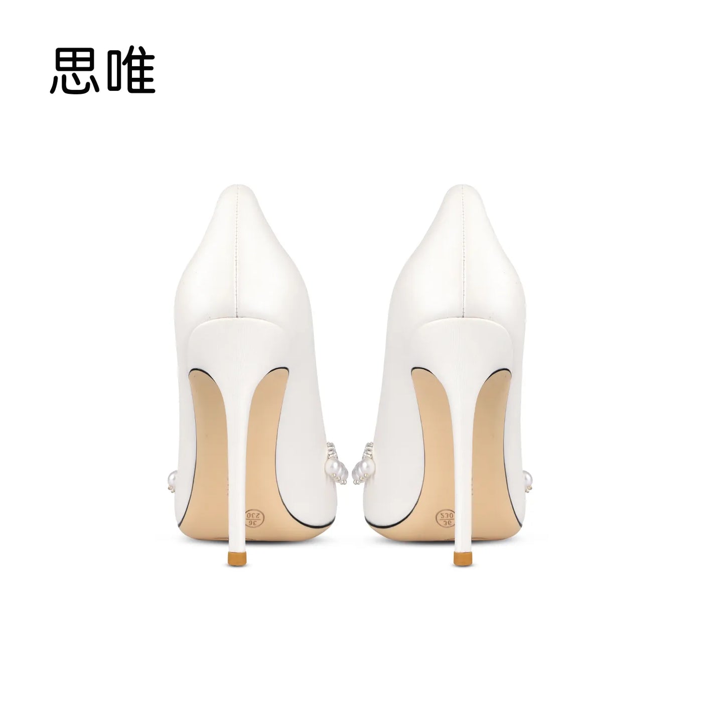 White High Heels Elegant  Bridal WCOS21 Weddings Shoes