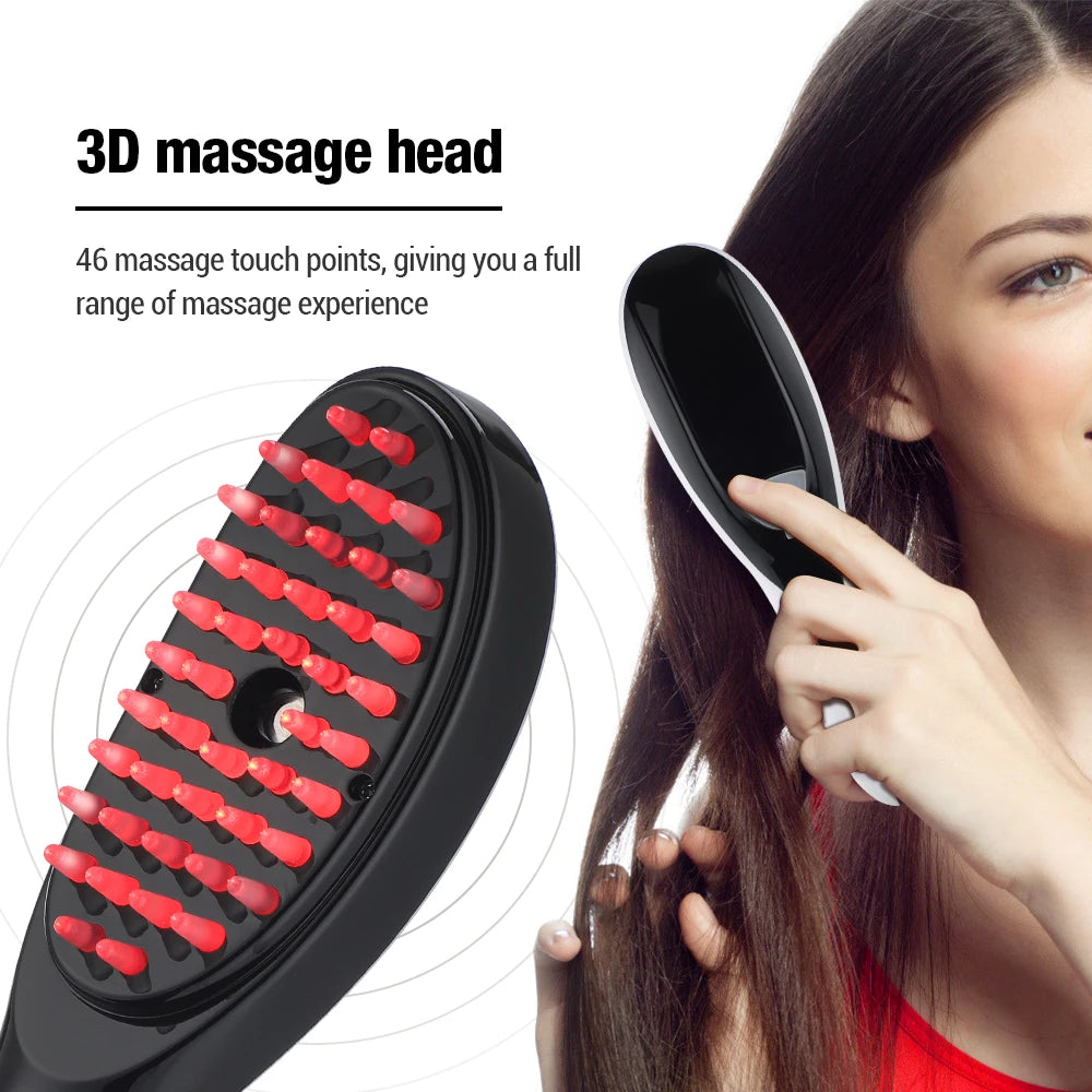 Electric Spray Massage Red Blue Light Hair Massage Comb