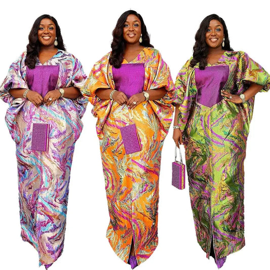 Fresh African Jacquard Luxury Dresses for Women