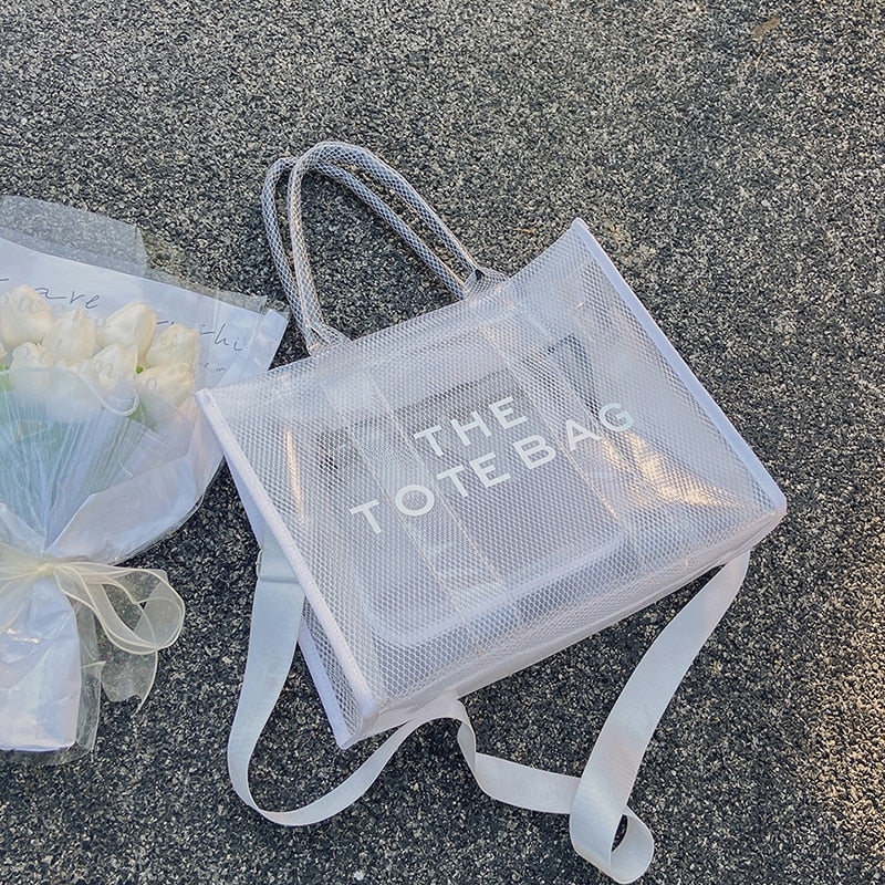 Transparent Clear Tote Beach Bags Luxury Designer