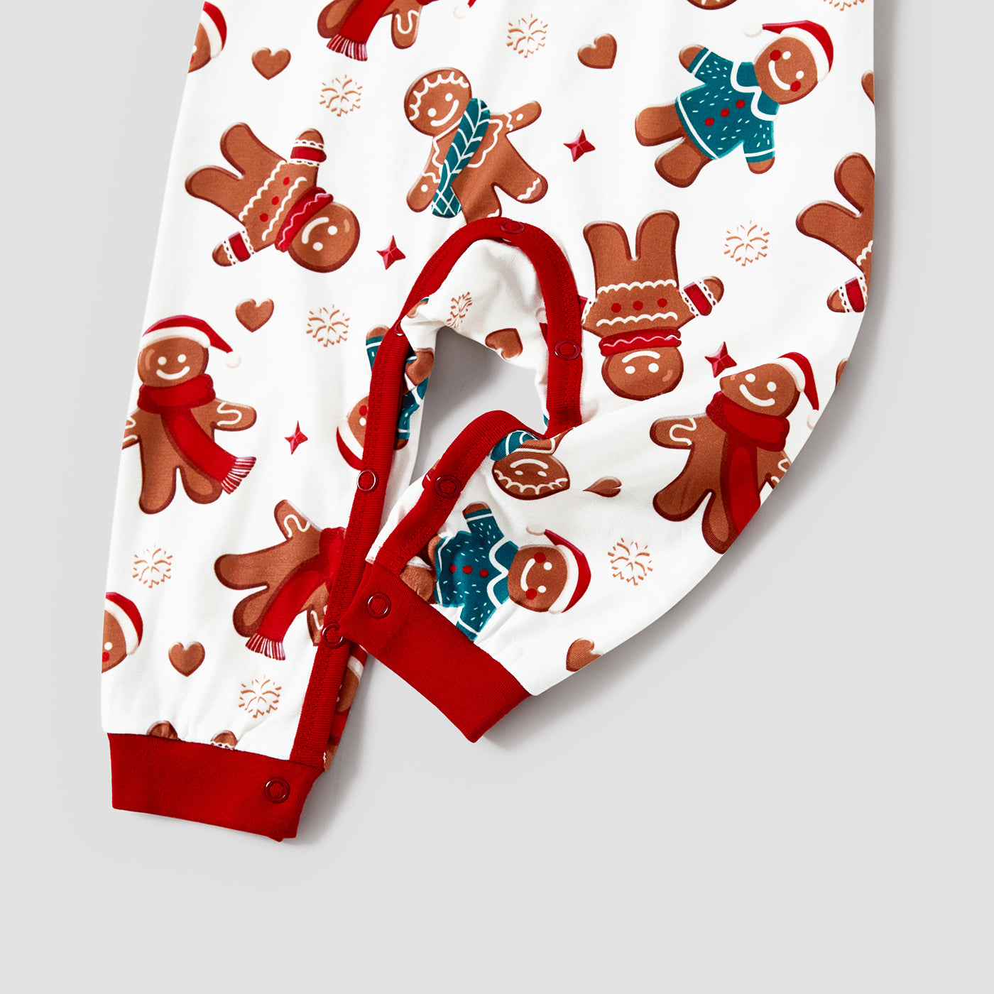 Christmas Cartoon Gingerbread Man Allover Pajamas