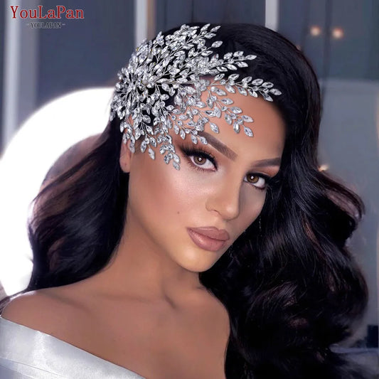 Shiny Bridal Headdress Luxury Wedding Queen Headpiece