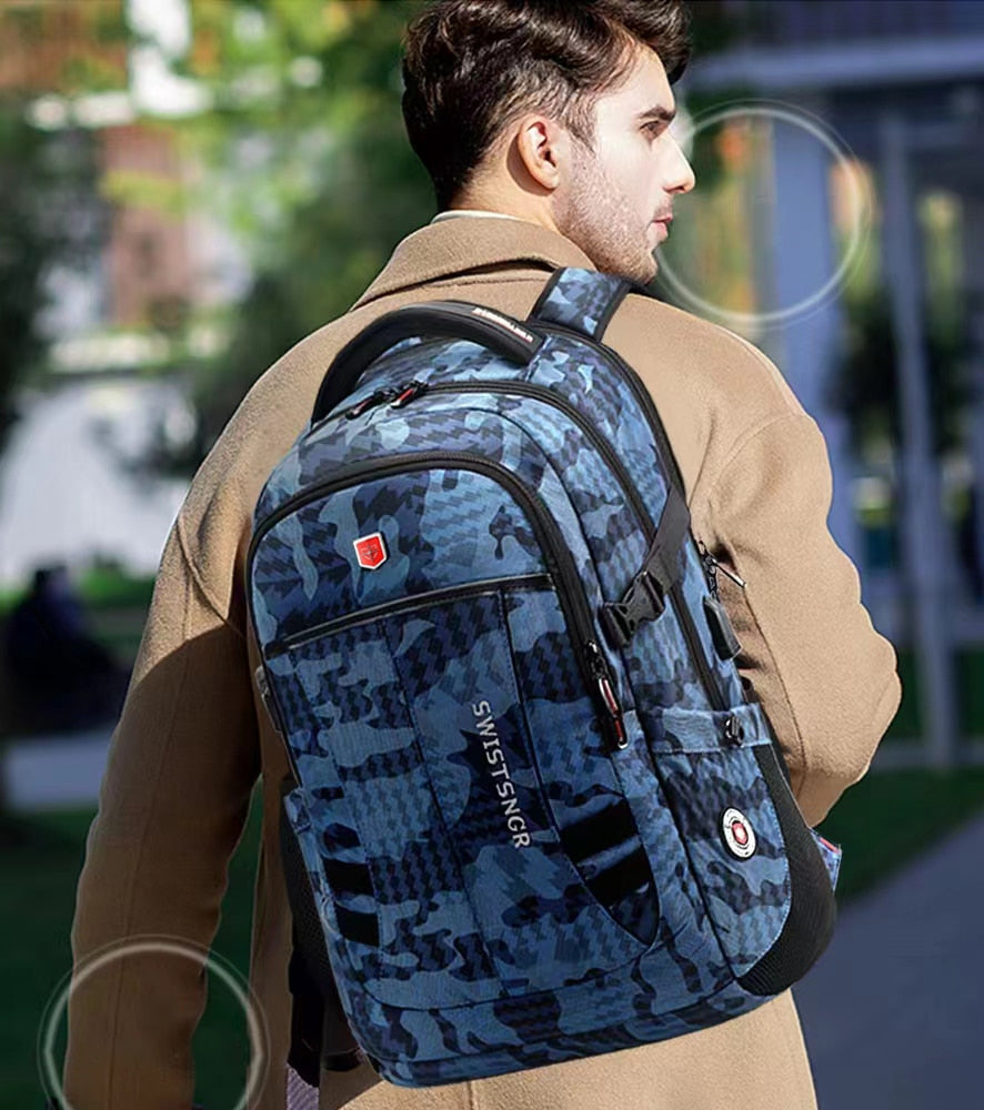 2023 New Waterproof Backpacks USB Charging School Bag