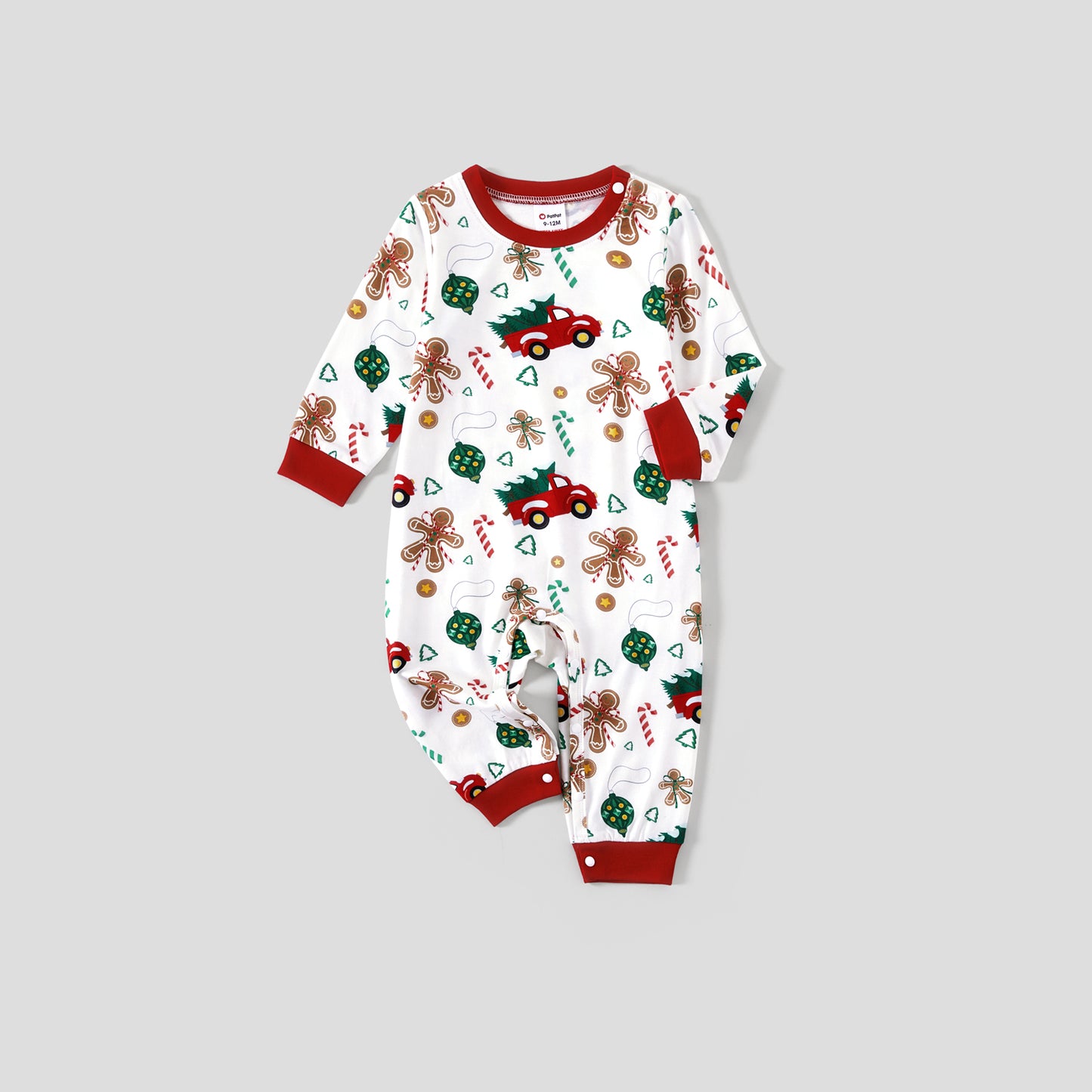 Christmas Family Matching Allover Red Truck Pajamas Sets