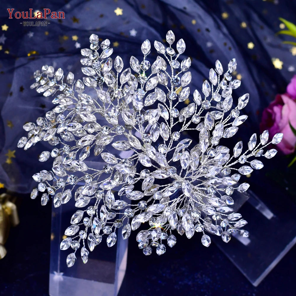 Shiny Bridal Headdress Luxury Wedding Queen Headpiece