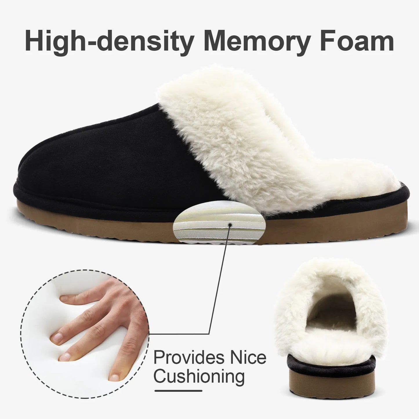 Home Fur Slippers Winter House Shoes