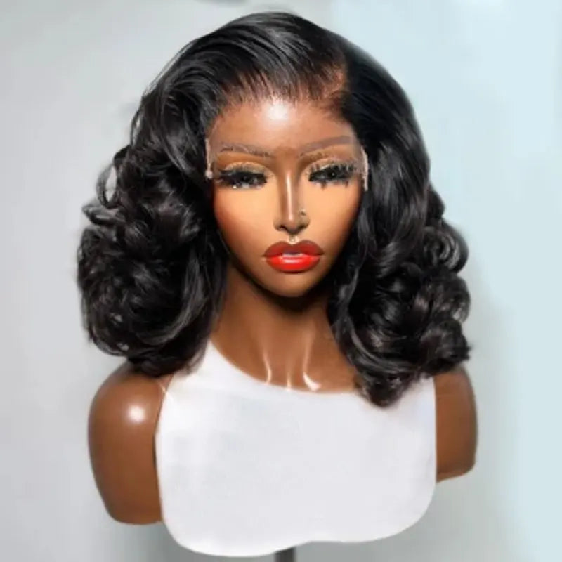 Brazilian Body Wave Bob Wig, HD Lace, Glueless, 250% Density