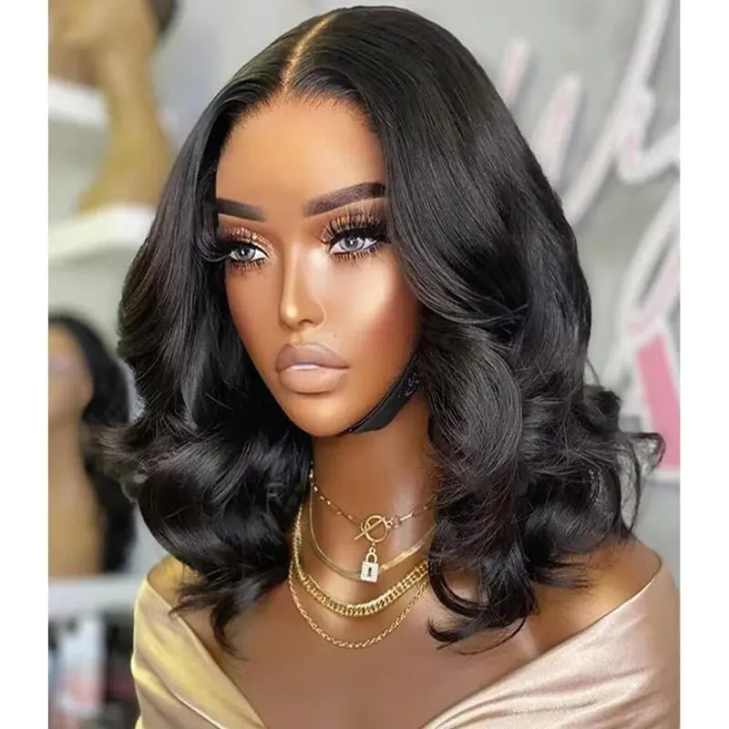 Brazilian Body Wave Bob Wig, HD Lace, Glueless, 250% Density