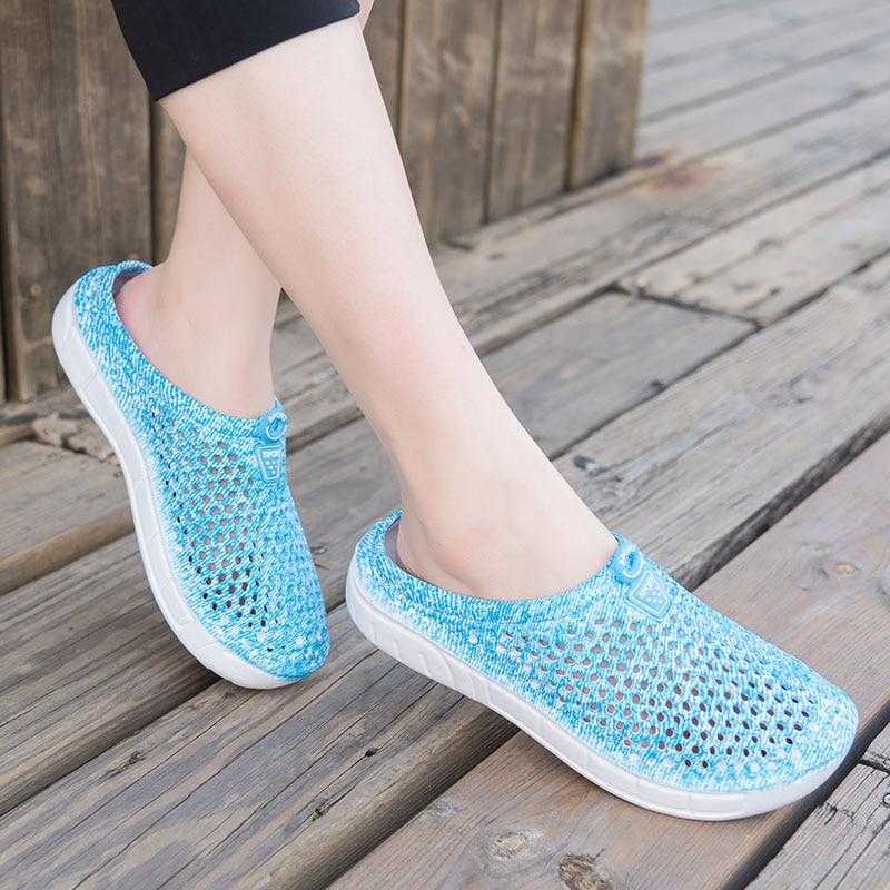 2021 Women Casual Clogs Breathable Beach Sandals Summer Slippers