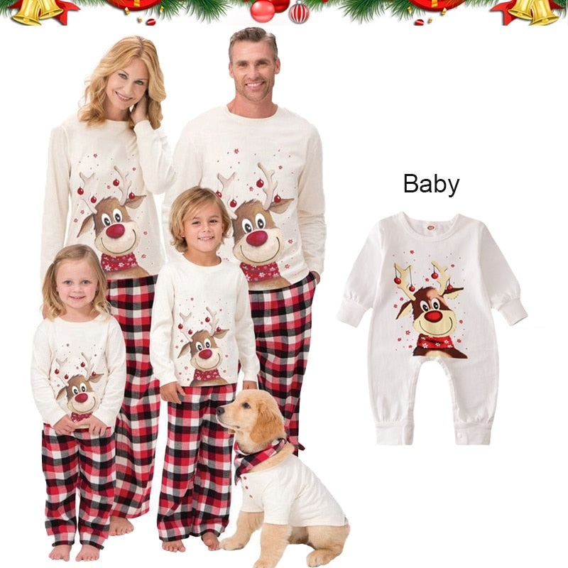 Xmas Family Matching Pajamas Deer Set