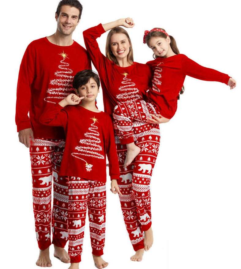 2022 Christmas Family Matching Outfits Polar Bear Set