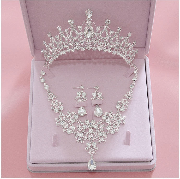 High-Quality Fashion Crystal Wedding Bridal Jewelry Sets