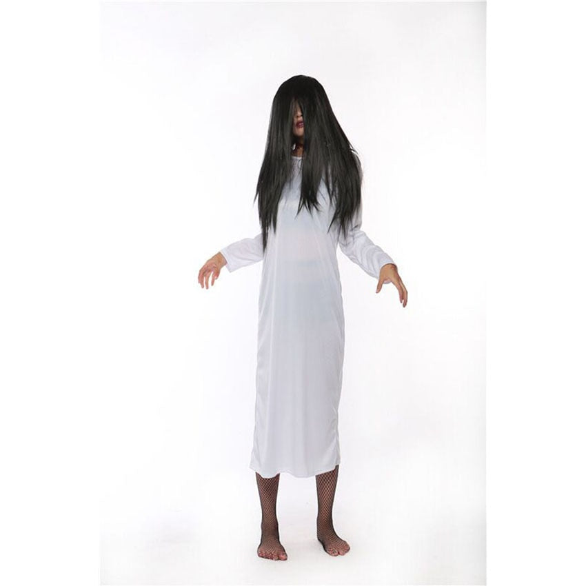 Halloween Scary Sadako Costumes With Wig