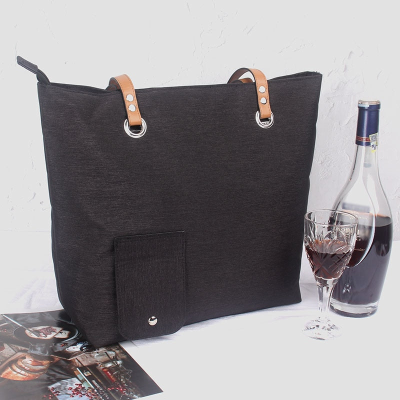 Gebwolf Beach Wine Cooler Bag Portable Thermal Picnic Tote Bag