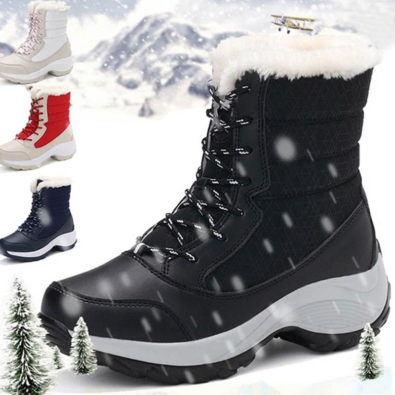 Snow Boots Plush Warm Ankle Winter Boots