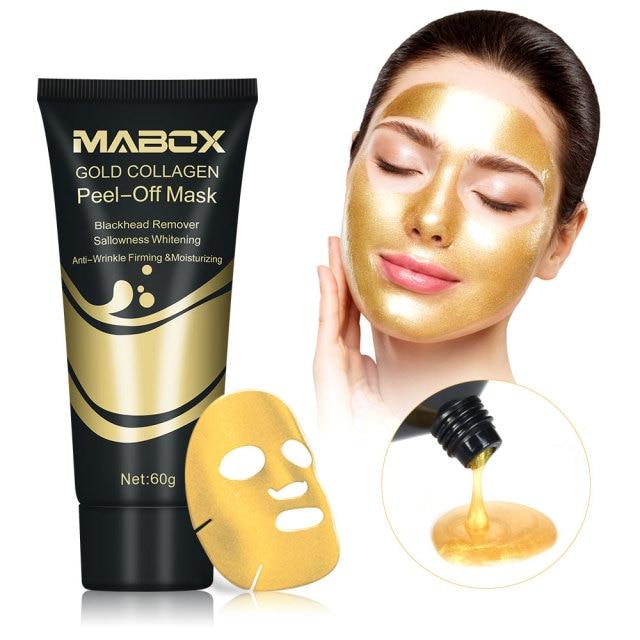 Blackhead Remover Tearing Mask Deep Cleaning Peel Off Masks Skin Care Gold & Black Mud Mask