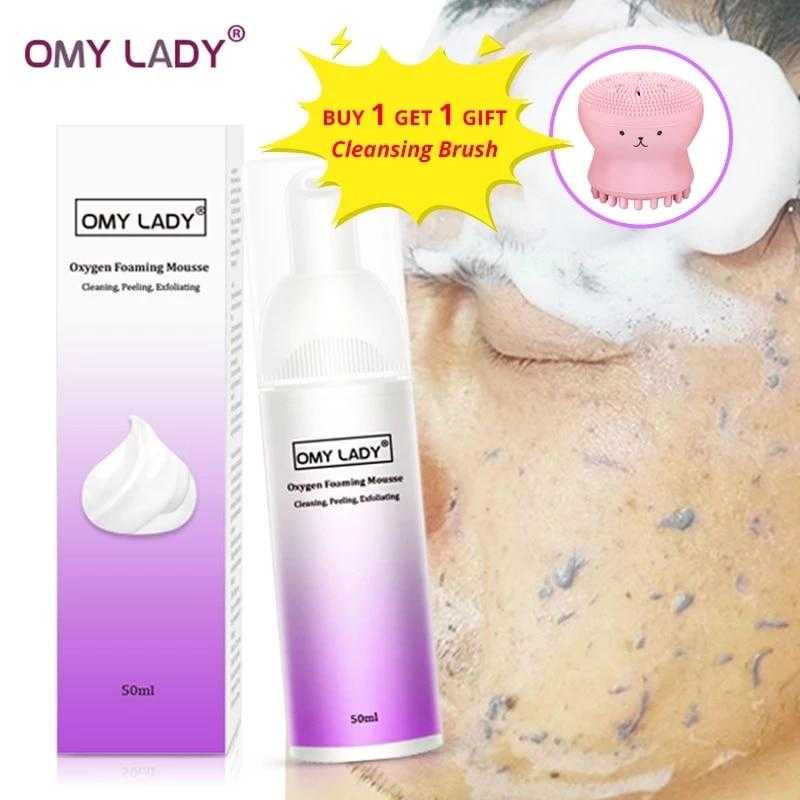 OMY LADY Oxygen Foaming Mousse Deep Cleansing Face Cleanser Moisturizing Oil