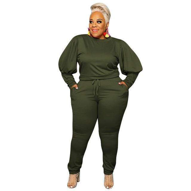 Plus Size Clothing 5xl Two Piece Outfits Women Sweatsuit