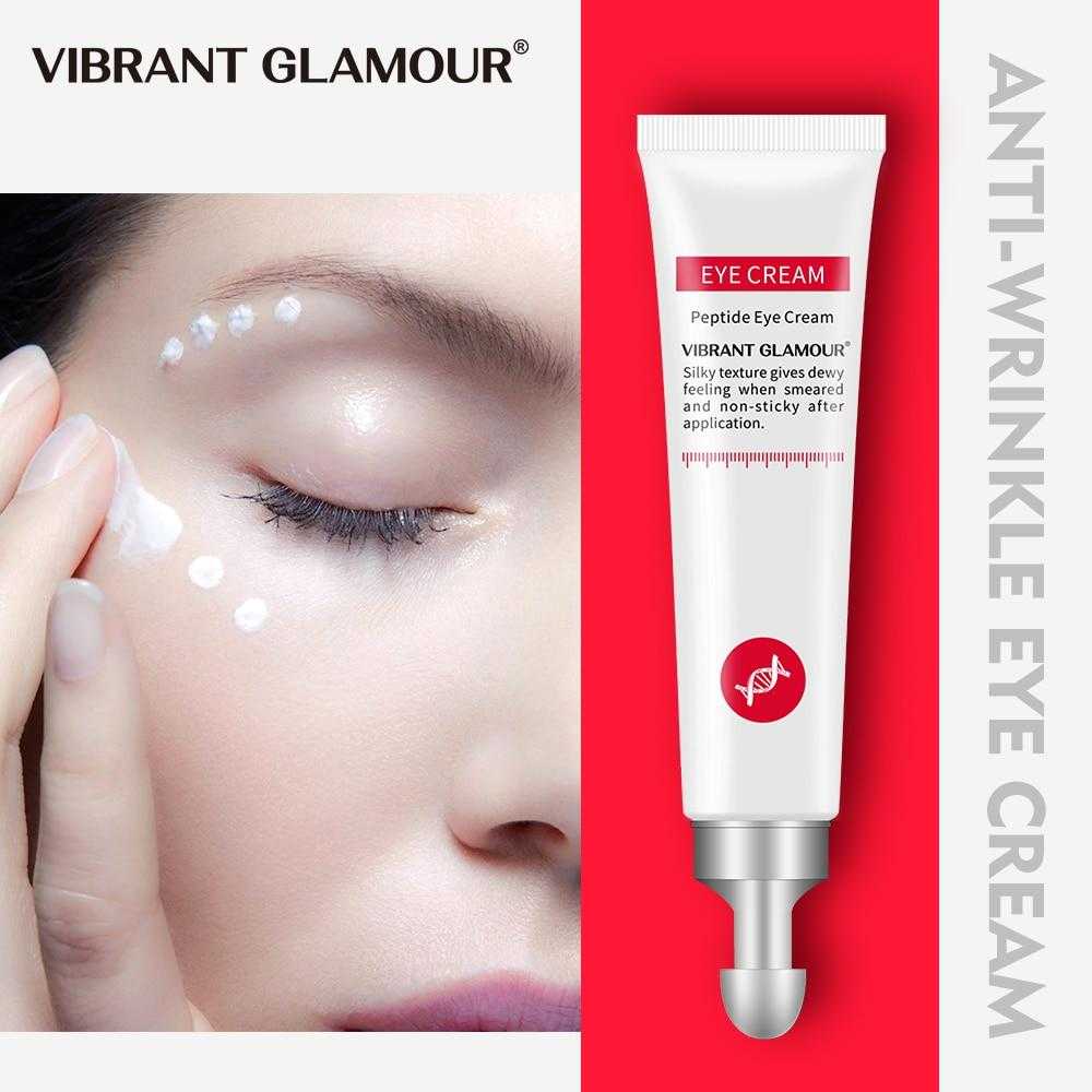 VIBRANT GLAMOUR Eye Cream Peptide Collagen Serum Anti-Wrinkle Anti-Age Remove Dark Circles Eye Care